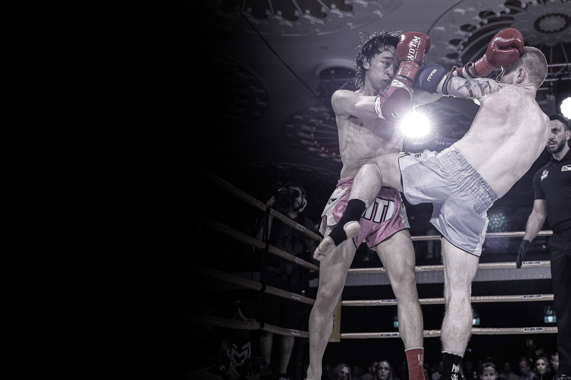 JTA fighter exchanging strikes mid-bout